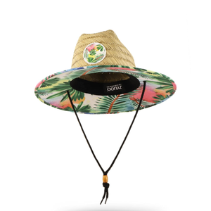 Zylioo Oversize XXL Straw Hat for Men,XL Women Wide Brim Lifeguard Hat,Large Beach Sun Hat with Chin Strap UPF 50+