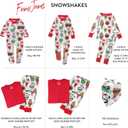 HonestBaby Family Matching Holiday Pajamas 100% Organic Cotton for Men, Women, Kids, Toddlers, Baby Boys, Girls, Unisex, Pets (24 Months, Snow Shakes)