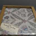 jinchan 8x10 Vintage Floral Washable Large Living Room Area Rug, Sage Green