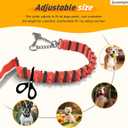 Prong Collar for Dogs - Adjustable Pinch Collar with PVC Coated Strap & Stainless Steel Chain - Safe Dog Training Prong Collar for Large Dogs - Choke Collar with Soft Rubber Tips (Orange)