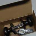 Kwikset Hancock Interior Passage Door Knob, Handle For Closet and Hallway Doors, Non-Locking Doorknob in Venetian Bronze, with Microban Protection