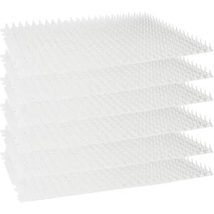 Homarden Cat Deterrent at Home - Pack of 10 Pet Deterrent Mats for Cats and Dogs - Indoor and Outdoor Spike Mats for Pet Training - Durable, Lightweight, Cut-to-Size Design - White, 16.5 x 13.2 Inches