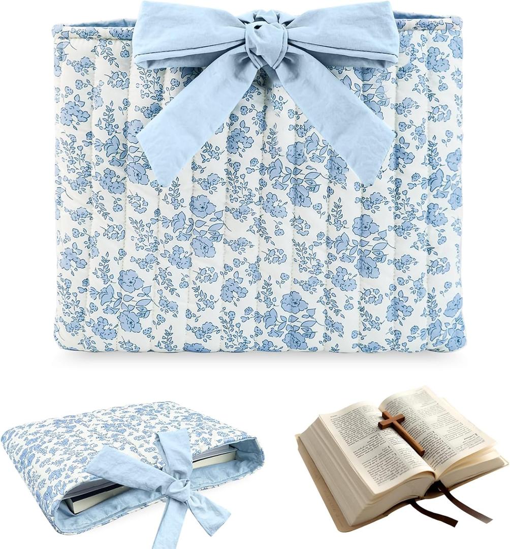 Quilted Bible Cover Bible Cover Case for Women Organizer Quilted Bible Carrying Case, Suitable Accessories for Bible Study Use for Girls, Christian Gifts