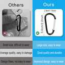 16 Pack Pool Cover Weights with Hooks, Above Ground Pool Cover Weights, Leakproof Swimming Pool Cover Hanging Bag Heavy Duty PVC Pool Water Bags, Antifreezing Winter Pool Cover Weights (Light Blue)