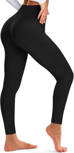 BLUEENJOY Leggings for Women - High Waisted Full Length Buttery Soft Yoga Pants for Workout Athletic Daily, XL