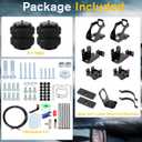 Rear Air Spring Bags Suspension Kit for 1999-2004, 2008-2010 Ford F250 F350 Truck TowingAir Lift Helper Spring Kit, Load Leveling Capacity 5,000 lbs