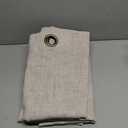 Tollpiz Linen Curtains Living Room Rod Pocket Semi Sheer Curtain Burlap Light Filtering Thick Linen Drapes for Bedroom, 38 x 63 inches Long, Natural, Set of 2 Panels