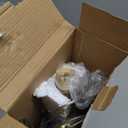 Modern Gold Pendant Light Fixture 3-Color for Kitchen Island, 1-Light LED Pendant Lighting Cord Adjustable Acrylic Ceiling Hanging Lights for Living Room Bedroom Dining Room (1 Pack)