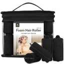 36 Pieces Foam Sponge Hair Rollers - Soft Hair Styling Curlers for Hair Curls (Black, Flexi Rod, 2.8x0.98inch)