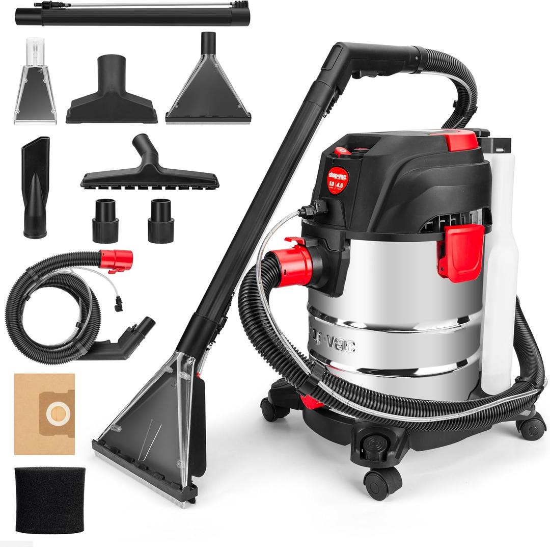Shop-Vac 5-Gallon 4.5 Peak HP 3-in-1 Wet/Dry/Upholstery Shampoo Vacuum Cleaner