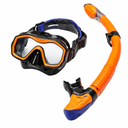 4Pcs Snorkeling Gear for Adults Kids, Dry-Top Snorkel Set, 180Panoramic Wide View Diving Mask Breathing Freely Snorkel Mask for Snorkeling Scuba Diving Swimming Travel 