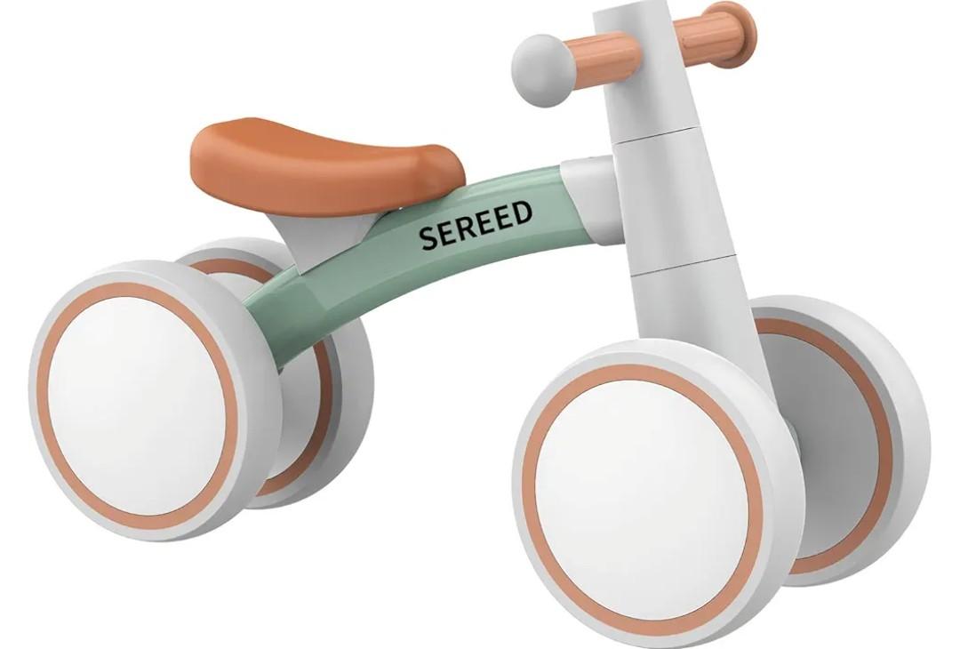 SEREED Baby Balance Bike for 1 Year Old Boys Girls 12-24 Month Toddler Balance Bike, 4 Wheels Toddler First Bike, First Birthday Gifts