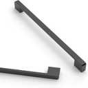 Asidrama 10 Pack 8.8 Inch(224mm) Matte Black Kitchen Cabinet Handles, Cabinet Pulls Kitchen Cabinet Hardware for Cupboard Drawer Handles (8.8" Hole Center)
