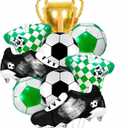 2 x 9Pcs Soccer Party Decorations/World Cup Football Balloons for Birthday, Game Day, Sports Party Supplies, Soccer Theme Event Decor/Boy birthday sports party/Trophy, Shoes, Jerseys, Balls
