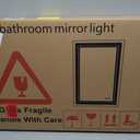 1624 inches LED Bathroom Mirror, Bathroom Vanity Mirror with Lights for Wall, Wall Mounted Vanity for Bathroom Makeup, Stepless Dimmable&Colors, Anti-Fog, Memory Function, Waterproof