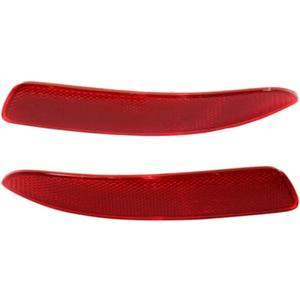 For BMW X5 (E70) 2007 08 09 2010 | 2011 12 13 w/M Aero Package ONLY Rear Bumper Reflector Pair (DOT Certified) BM1184106, BM1185106 (Driver and Passenger Side)
