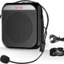 Portable Amplifier, Rechargeable Teacher Microphone, MiNi Amplifier System, Classroom Microphone, Tour Guide, Yoga Outdoor