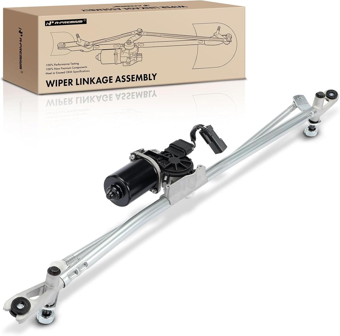 A-Premium Front Windshield Wiper Motor and Linkage Assembly Compatible with Dodge Vehicles - Ram 1500 2005-2008, Ram 2500 2005-2009, Ram 3500 2005-2010, Ram 4500, Ram 5500