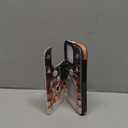 LETO Christmas Wallet Phone Case for iPhone 15 Pro - Flip Folio Leather Kickstand - Credit Card Holder - Shockproof Protective Cover for Women and Girls - Snowman with Deer