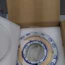 Briwooody Set of 3 Blue and White Porcelain Flower Pots 7.2'' 6'' 4'' Decorative Chinoiserie Plant Pots with Drainage Hole Saucers Ceramic Planters for Indoor Garden(Elegant Style)