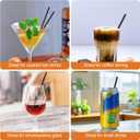 [1000 Pcs] Black Disposable Cocktail Short Straws - 5 Inch Length 0.16 Inch Diameter Coffee & Cocktail Stirrers Plastic Straws for Whiskey,Bar,Club,Soda,Cocktail,Teas