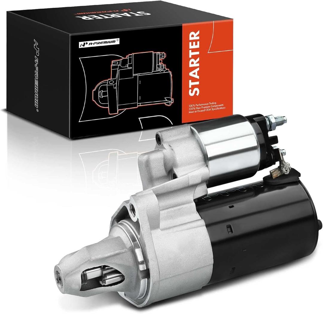 A-Premium Starter Motor Compatible with Mercedes-Benz C300 2010-2012, CL550 2010, E350 2010-2011, S550 2007-2011, GLK350 2010-2011, 3.0L 3.5L 5.5L, 12V 1.1KW 10 Teeth Clockwise, Replace# 0986022280