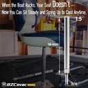 3/4" Boat Seat Pin Post, Lock-in Style Non-Threaded Pedestal Post for Marine Boat Seat Mounting, Aluminum Extension Pole for Pontoon, Fishing Boat, Bass Boat, and More