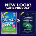 DenTek Advanced Clean Floss Picks with No Break & No Shred Dental Floss, Plaque Remover, 150 Count, Pack of 6