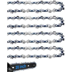 20 Inch Chainsaw Chains, Chainsaw Chain 20 Inch 3/8" LP Pitch .050" Gauge 72 Drive Links, 20 Chainsaws Chains Compatible with STIHL Husqvarna Ego Oregon Echo 20 In Chainsaws Chain(3Pack)