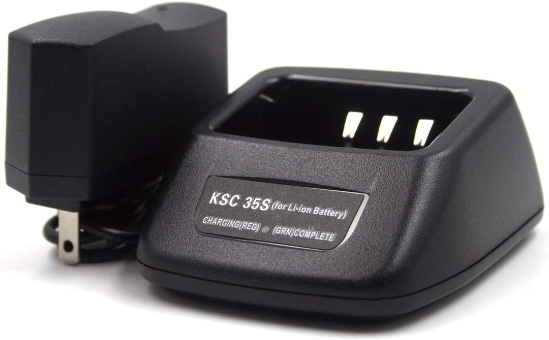KSC-35s Rapid Quick Charger for Kenwood Radio TK-2200 TK-2200L TK-2206 TK-2202 TK-2207 TK-2207G TK-3000 TK-3200 TK-3400 KNB-45L KNB-63L KNB-65L Li-ion Battery
