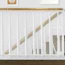 Indoor Outdoor Baby Safety Stair Railing Net 10ft x 2.6ft Baby Proofing Stair Balcony Banister Rail Guard Child Safety Stair Protection Safe Rail, White