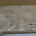 Kitchen Sink Grid and Sink Protectors 26" X 14 1/16", with Rear Drain Stainless Steel Sink Grids for Bottom of Kitchen Sinks, for Single Bowl Sinks(26" X 14 1/16" Rear Drain)