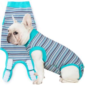 Sebdtico Recovery Suit for Dogs,Dog Surgery Suit Female Spay,Soft Dog Onesie for Surgery Female,Dog Cone Alternative Surgical Recovery Suit Female,Abdominal Wounds Licking Anti Suit for Dogs, S
