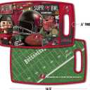 YouTheFan NFL Retro Series Cutting Board (14"L x 9"W, Team Colors)