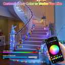 99ft Rope Lights for Outside, 300 LED String Light Outdoor Waterproof Plug in with Remote & APP Control, 16 Million Colors Changing Music Sync Fairy Lighting for Indoor Bedroom Christmas Decor