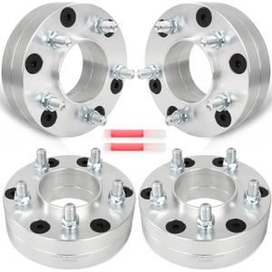 SCITOO 4Pcs 6x135 to 5x5 Wheel Adapters 2" Bore 87.1mm Studs 14x1.5 Fit for Lincoln Navigator for Ford Expedition for F-150