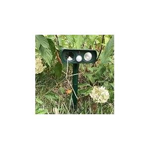 Dog Repellent Deterrent with LED Flash Lights for Yard Farm Garden
