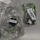 Leviton 15 Amp, 125 Volt, Short Strap Single Receptacle, Straight Blade, Heavy Duty Spec Grade, Grounding, 5258-SS, Black