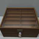 NEWLOOP 10/20/30 Wooden Pattern Sunglass Organizer Multiple Pairs of Eyeglass Ultra-thin Frame Storage Box for Women Men