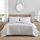 Stone Cottage - King Quilt Set, Reversible Cotton Bedding with Matching Shams, Ideal Bedding Set (Willow Way Grey, King)