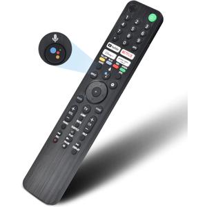 Voice Remote Replacement for Sony Smart TV:Comptible for 2019-2023 Sony Bravia OLED LED 4K 8K UHD, Android TV with Shortcuts YouTube and Netflix etc.