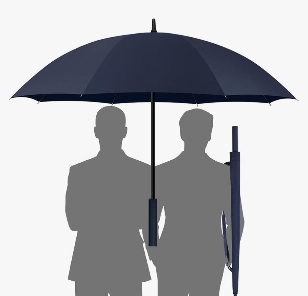 ZOMAKE Golf Umbrella, Large Windproof Heavy Duty Umbrellas 80INCH | XXXL Oversize Sports Umbrella for Soccer Baseball Games,2 Person Family Outdoor Use for Rain,Extra Large,Vented Double Canopy, Navy Blue
