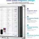 Magnetic Calendar Dry Erase, 25 x 38 in Magnetic Dry Erase Board Calendar