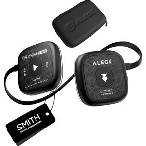 ALECK Snow Series Pro Universal Wireless Bluetooth Helmet Speakers Headphones for Ski and Snowboard Audio-Ready Helmets, Glove Friendly Controls, Microphone Headset for Hands-Free Calls