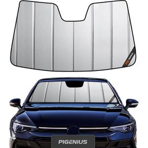 Pigenius Windshield Sunshade for Volkswagen Golf R/GTI 2022-2026 Front Window Sun Shade - Safeguard