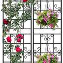 YITAHOME Garden Trellis Garden Fencing for Climbing Plants 2 Pack Decorative Plant Trellis Vegetables and Flower Trellis for Outdoor Patio-19.786.6 inches