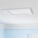 (OD 9.84" / ID 8.66") 15W Square LED Recessed Ceiling Light LED Downlight 130 Watt Equivalent 1400 Lumens 6000K Cool White with Open Trim,1Pack