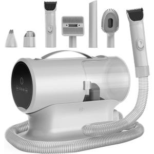 AIRROBO Dog Grooming Vacuum and Kit,12000Pa Pet Vacuum for Shedding Grooming, 2L Large Capacity Dog Hair Vacuum with 7 Pet Grooming Tools,Clipper Nail Trimmer Grinder, PG100 Plus