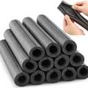 Amylove 12 Pcs 1 Feet Pipe Insulation Foam Tube Pool Noodles Insulating Water Pipe Swim Noodles Heat Preservation Pipes Covers for Tubing Outdoor Freeze Protection(Black,1 Inch)