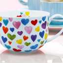 Large 24oz Coffee Cups Soup Mugs with Handles Traditional Large Cup Large Bone China Coffee Mugs Cup for Soups Cereals